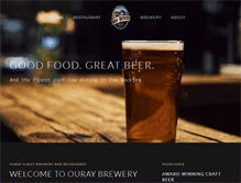 Tablet Screenshot of ouraybrewery.com